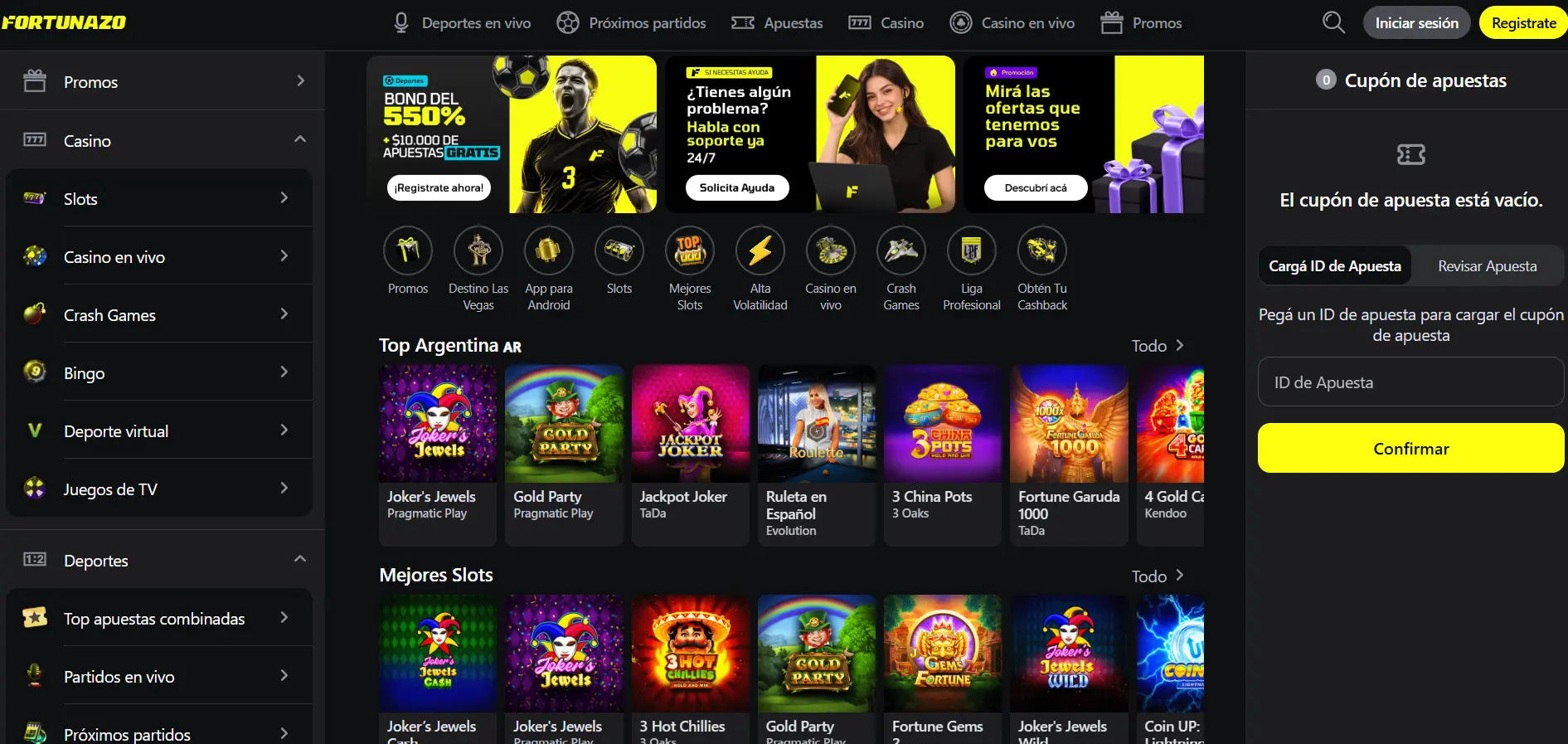 Fortunazo Casino – Juegos online, bonos y opciones de entretenimiento image 1